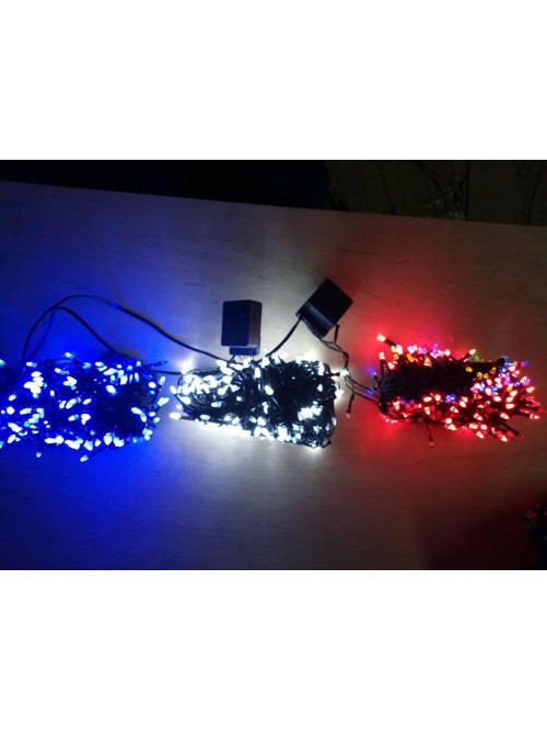 Новогодняя светодиодная гирлянда КОНУС 400LED 25м синий