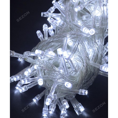 Новорічна світлодіодна гірлянда 100LED 8м білий Новорічна світлодіодна гірлянда 100LED 8м білий