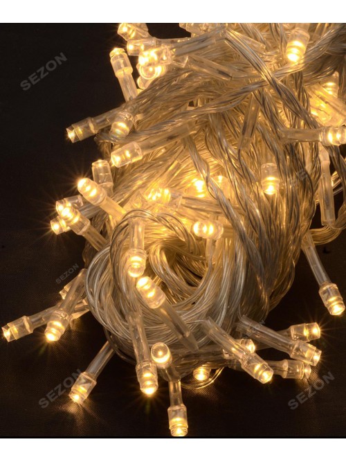 Новорічна світлодіодна гірлянда 300LED 18м теплий білий