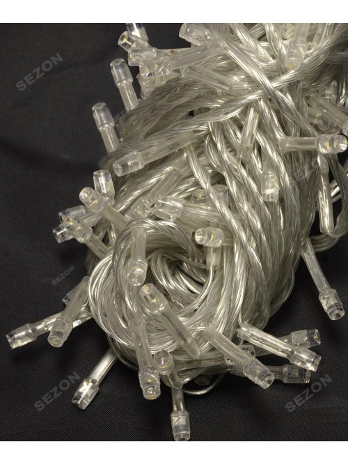 Новогодняя светодиодная гирлянда 100LED 8м теплый белый Новогодняя светодиодная гирлянда 100LED 8м теплый белый