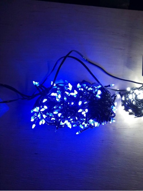 Новогодняя светодиодная гирлянда КОНУС 500LED синий Новогодняя светодиодная гирлянда КОНУС 500LED синий