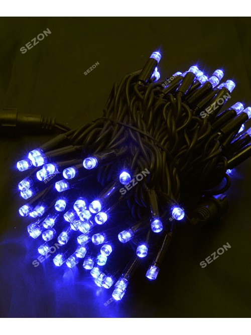 Новорічна світлодіодна гірлянда ВУЛИЧНА 100LED 10м синій