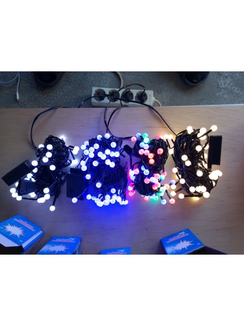 Новогодняя светодиодная гирлянда ЖЕМЧУГ 50LED 5м мультиколор