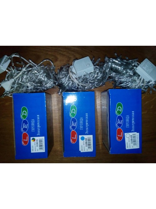 Новогодняя светодиодная гирлянда 100LED 8м мультиколор