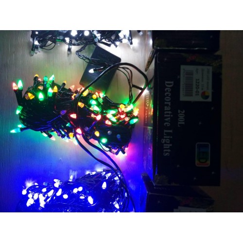 Новогодняя светодиодная гирлянда КОНУС 100LED 8м мультиколор Новогодняя светодиодная гирлянда КОНУС 100LED 8м мультиколор