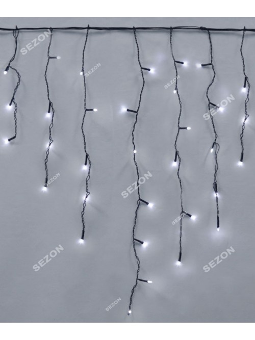 Новорічна світлодіодна гірлянда ШТОРА-ДОЩИК 120LED 3м*0.7 м білий