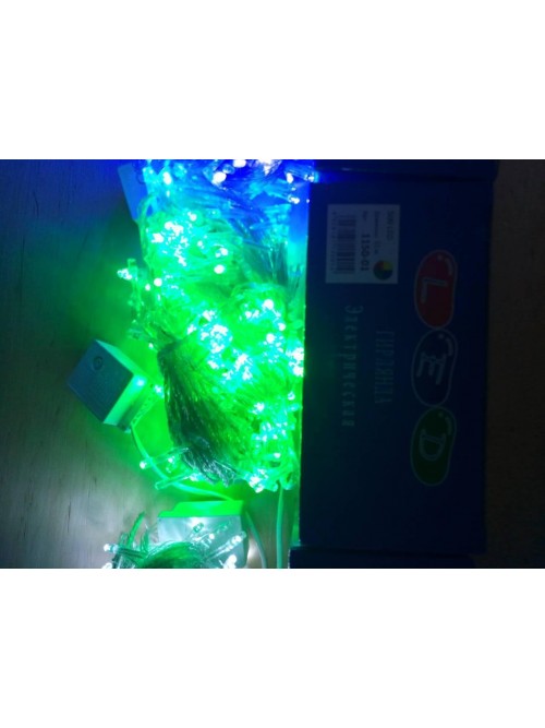 Новогодняя светодиодная гирлянда 500LED 32м мультиколор