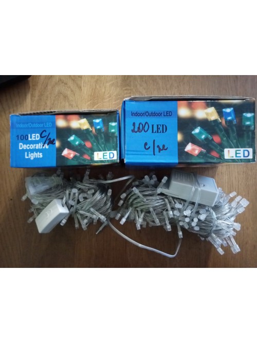 Новогодняя светодиодная гирлянда 100LED 8м сине-желтый