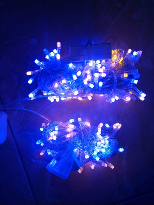 Новогодняя светодиодная гирлянда 100LED 8м сине-желтый