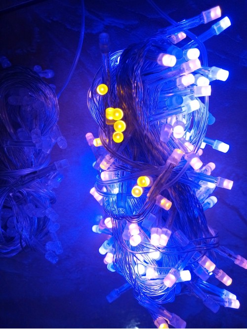 Новогодняя светодиодная гирлянда 100LED 8м сине-желтый