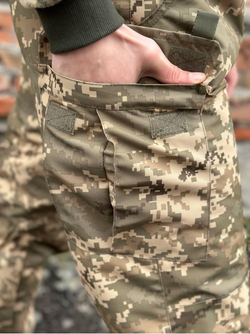 Штани тактичні зимові піксель на синтепоні до -25