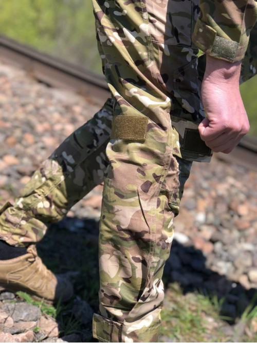 Костюм тактичний убакс + штани мультикам з місцями під наколінники та налокітники
