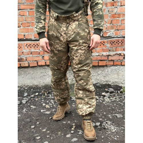 Штани тактичні зимові піксель на синтепоні до -25