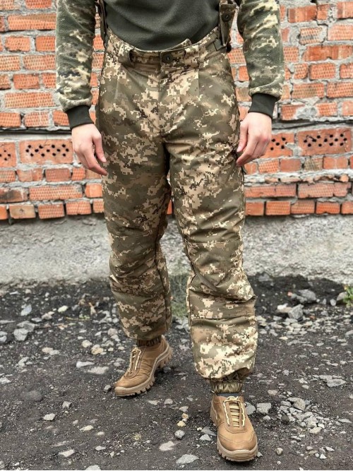 Штани тактичні зимові піксель на синтепоні до -25