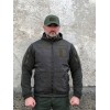 Тактична флісова кофта Олива з капюшоном
