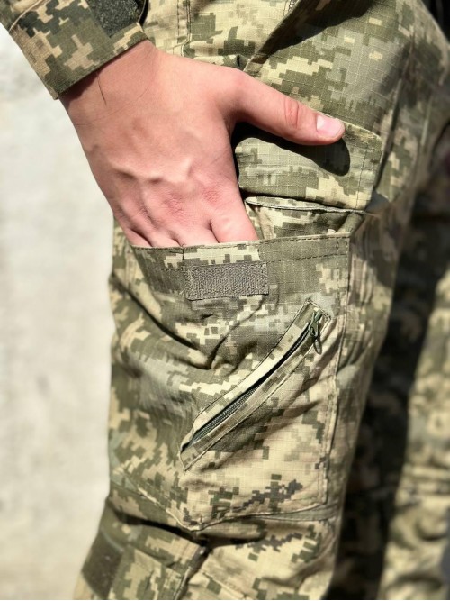 Штани тактичні піксель "Агрессор" Rip-Stop демісезон
