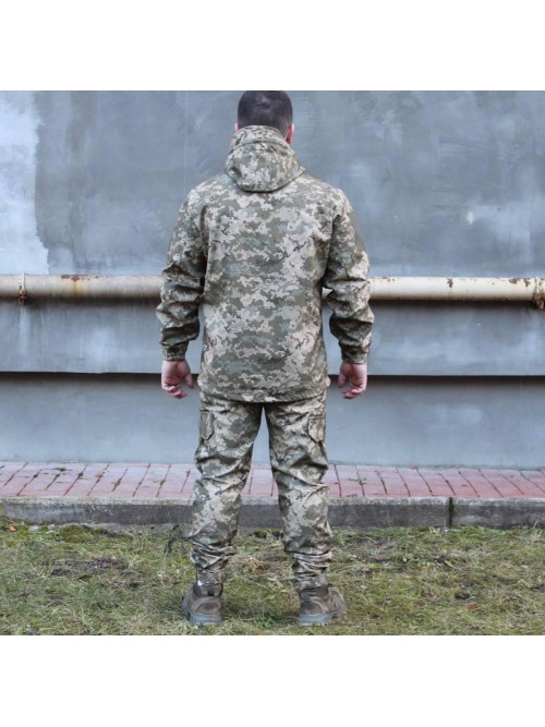 Тактична весняна куртка Soft Shel Піксель