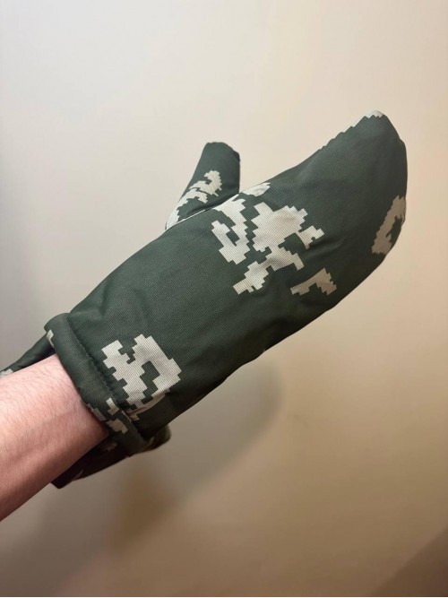 Рукавиці зимові піксель