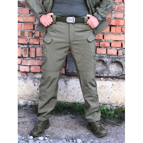 Штани тактичні Soft Shell хакі ESDY