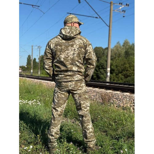 Штани тактичні Soft Shell Піксель