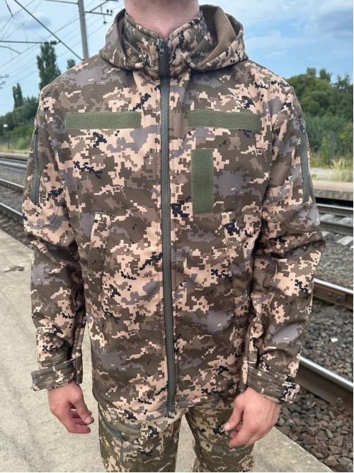 Куртка софтшел піксель v3