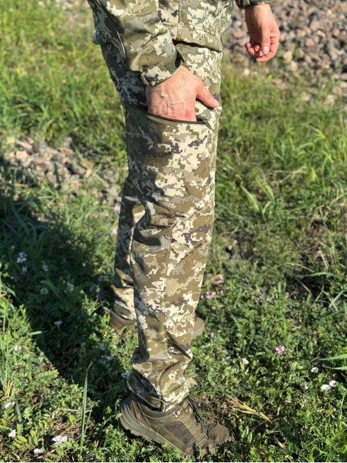 Штани тактичні Soft Shell Піксель