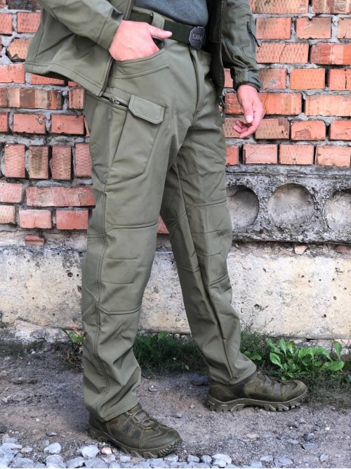 Штани тактичні Soft Shell хакі ESDY