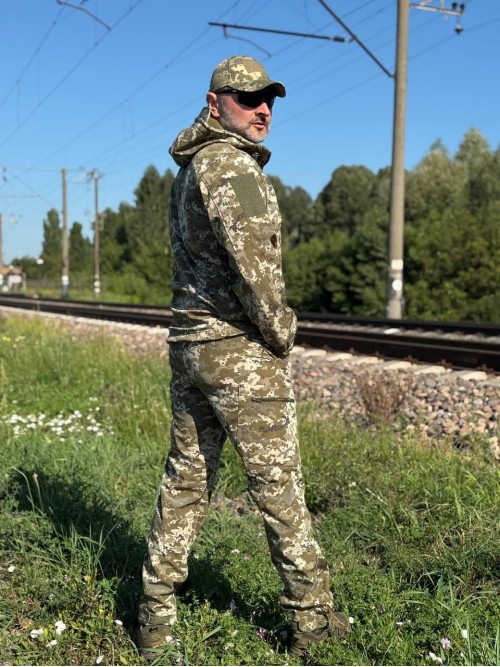 Штани тактичні Soft Shell Піксель