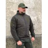 Тактична флісова кофта Олива з капюшоном