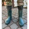 Чоботи гумові високі олива з вкладешем v2