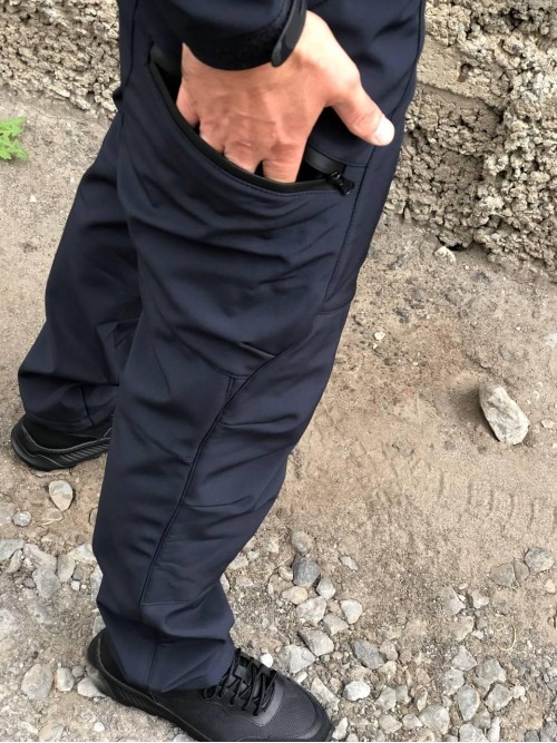 Штани тактичні сині Soft-Shell ДСНС демісезон Штани тактичні сині Soft-Shell ДСНС демісезон