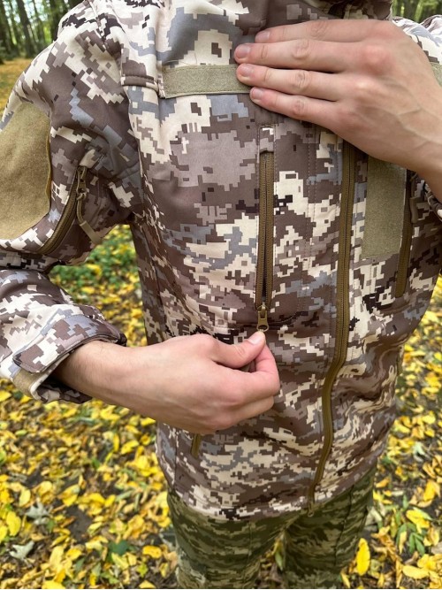 Куртка softshell піксель