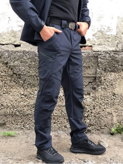 Штани тактичні сині Soft-Shell ДСНС демісезон