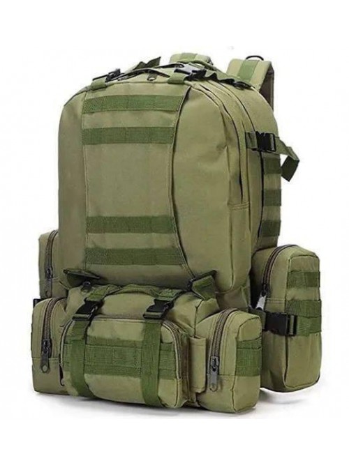 Рюкзак тактичний з підсумками/системою Molle 55 л. Олива, Койот