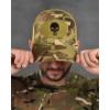Бейсболка тактична мультикам з липучкою "Каратель"