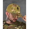 Бейсболка тактична мультикам з липучкою "Каратель"