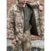 Зимова парка тактична піксель на флісі