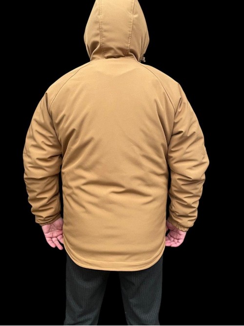 Зимова тактична куртка Soft Shell з утепленням Omni-Heat Койот Зимова тактична куртка Soft Shell з утепленням Omni-Heat Койот