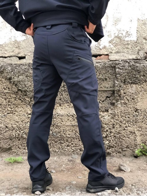 Штани тактичні сині Soft-Shell ДСНС демісезон Штани тактичні сині Soft-Shell ДСНС демісезон