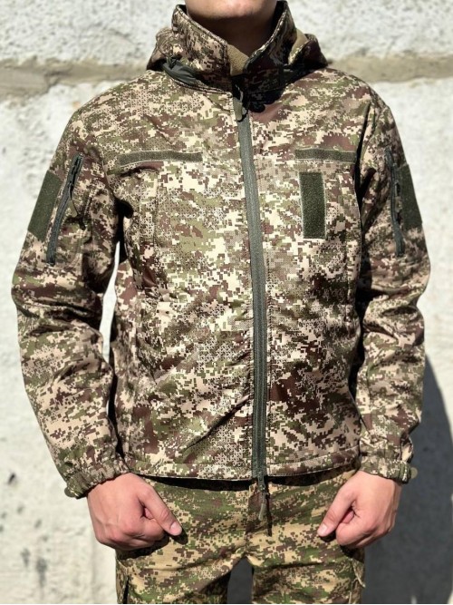 Куртка тактична Soft-Shell НГУ "Хижак" демісезон зі знімним капюшоном