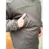 Тепла водонепроникна куртка хакі Soft Shell з утепленням Omni-Heat