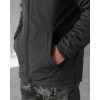 Зимова тактична куртка Soft Shell з утепленням Omni-Heat чорна