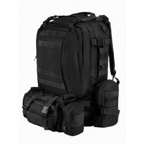 Рюкзак тактичний з підсумками/системою Molle 55л Чорний Рюкзак тактичний з підсумками/системою Molle 55л Чорний