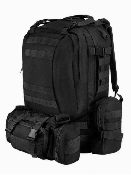 Рюкзак тактичний з підсумками/системою Molle 55л Чорний
