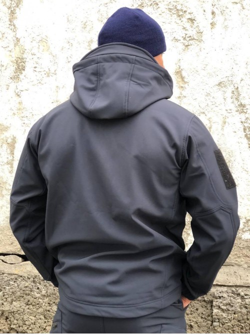 Куртка тактична синя Soft-Shell ДСНС демісезон