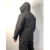 Зимова тактична куртка Soft Shell з утепленням Omni-Heat чорна