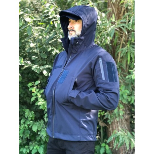 Тактична куртка Soft Shell синя ДСНС