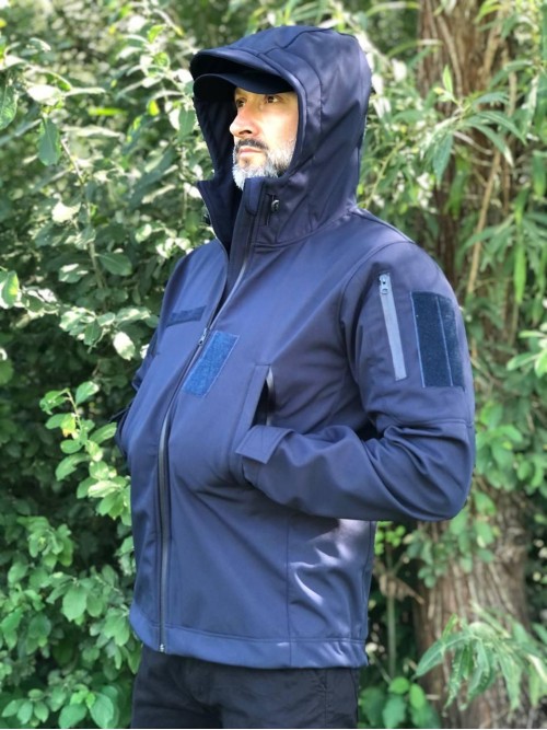Тактична куртка Soft Shell синя ДСНС