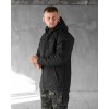 Зимова тактична куртка Soft Shell з утепленням Omni-Heat чорна