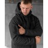 Зимова тактична куртка Soft Shell з утепленням Omni-Heat чорна